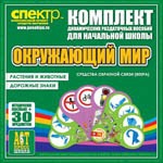 Комплект динамических раздаточных пособий - Окружающий мир (веера). Животные и растения, дорожные знаки. - «globural.ru» - Краснокамск