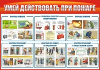 Стенд "Умей действовать при пожаре" - «globural.ru» - Краснокамск