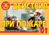 Комплект плакатов "Действия при пожаре" - «globural.ru» - Краснокамск