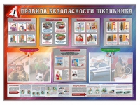 Стенд-уголок "Правила безопасности школьника" - «globural.ru» - Краснокамск