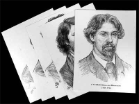 Портреты художников (22 штуки формат А3) - «globural.ru» - Краснокамск
