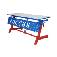 Стол ученический двухместный "Патриот-2п" на газовом лифте (р.гр. № 3-7 и наклоном столешницы ) - «globural.ru» - Краснокамск