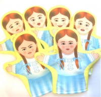 Набор кукол - рукавичек  "Эмоции. Девочки" - «globural.ru» - Краснокамск