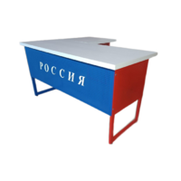 Стол преподавателя "Патриот" угловой с выкатной тумбой - «globural.ru» - Краснокамск