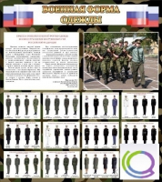 Стенд "Военная форма одежды (флаг РФ)" - «globural.ru» - Краснокамск