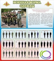 Стенд "Военная форма одежды (герб РФ)" - «globural.ru» - Краснокамск