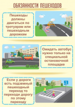 Стенд "Обязанности пешехода часть 2" - «globural.ru» - Краснокамск