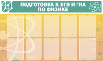 Стенд "Подготовка к ЕГЭ и ОГЭ по физике вариант 2 (10 карманов)" - «globural.ru» - Краснокамск