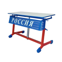 Стол ученический двухместный "Патриот-2о" на газовом лифте (р.гр. № 3-7 и наклоном столешницы) - «globural.ru» - Краснокамск