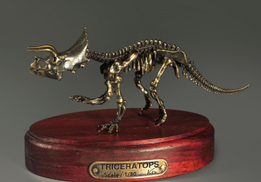 Модель скелета динозавра Triceratops - «globural.ru» - Краснокамск