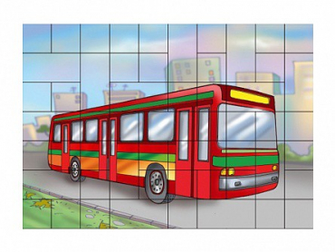 Магниты-пазлы "Автобус" - «globural.ru» - Краснокамск