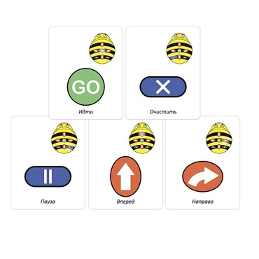 Набор карточек для программирования мини-робота Bee-Bot - «globural.ru» - Краснокамск