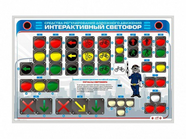 Электрифицированный светодинамический стенд "Интерактивный светофор" - «globural.ru» - Краснокамск