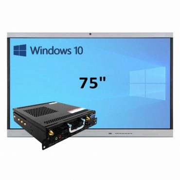 Интерактивная панель 75" (встроенный ПК, Win10, Intel i5) - «globural.ru» - Краснокамск