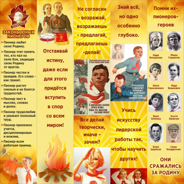 Тематический стенд "Пионеры" - «globural.ru» - Краснокамск